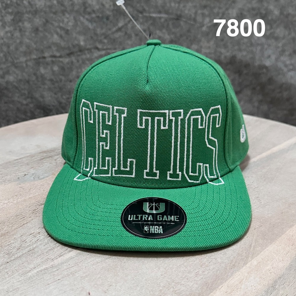Ultra Game NBA Boston Celtics Snapback Hat Green Embroidered VGME676S OSFM NEW
